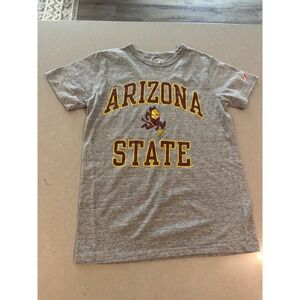 League 91 Arizona State Sun Devils Short Sleeve T Shirt Mens Small Gray NCAA